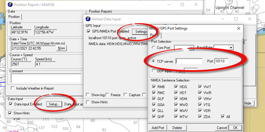 planeplotter udp client setup for input